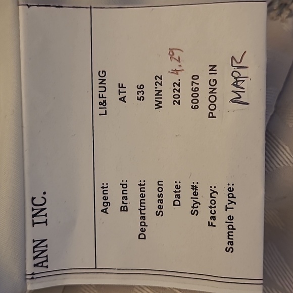 NWOT Ann Taylor Factory Runway Sample Silvery Bow Patterned Side Zip Skirt - Picture 7 of 12